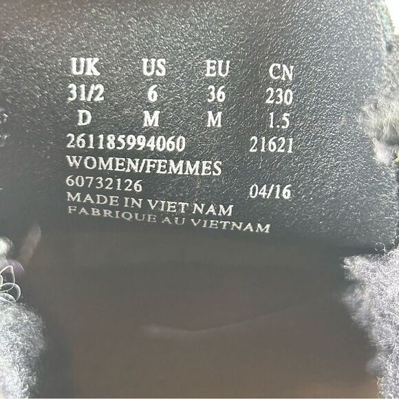 Clarks Originals Desert Chukka Boot Black Suede Cuff Lined Shoes Womens Size 6 - Picture 9 of 10